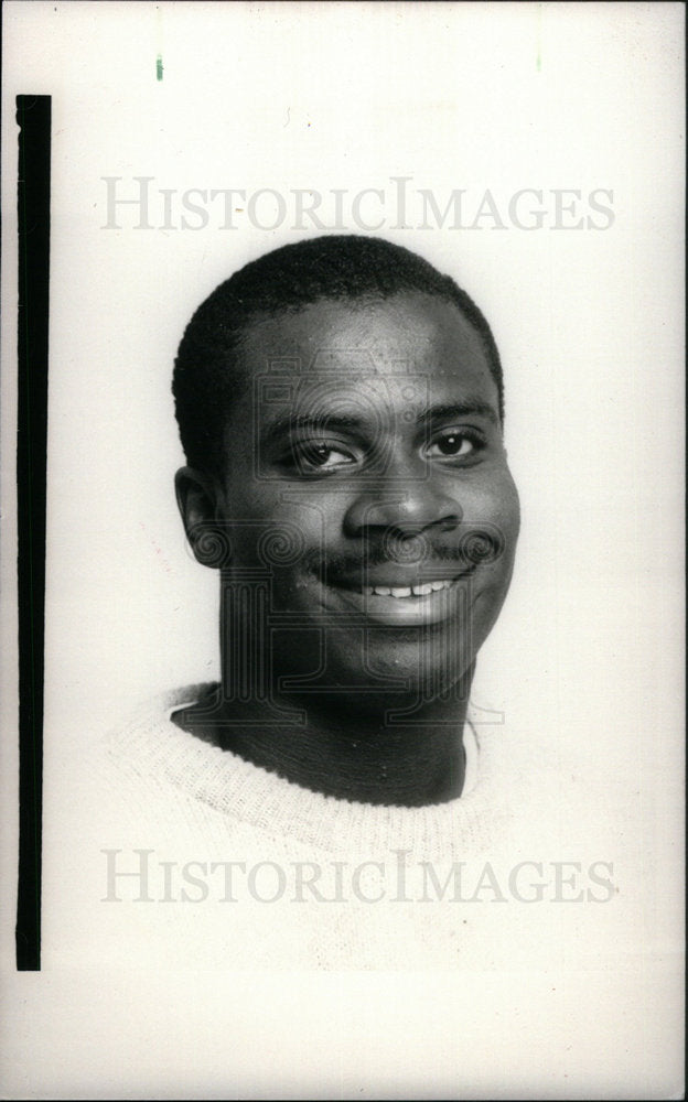 1986 Press Photo Highland Park High Darren McQueen - Historic Images
