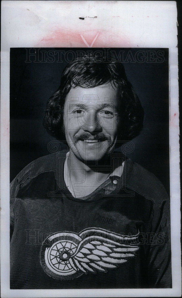 1975 Press Photo Jim Rutherford, Red Wings - Historic Images