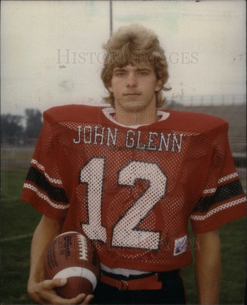 Press Photo John Glenn High QB Mike Hammontree - Historic Images