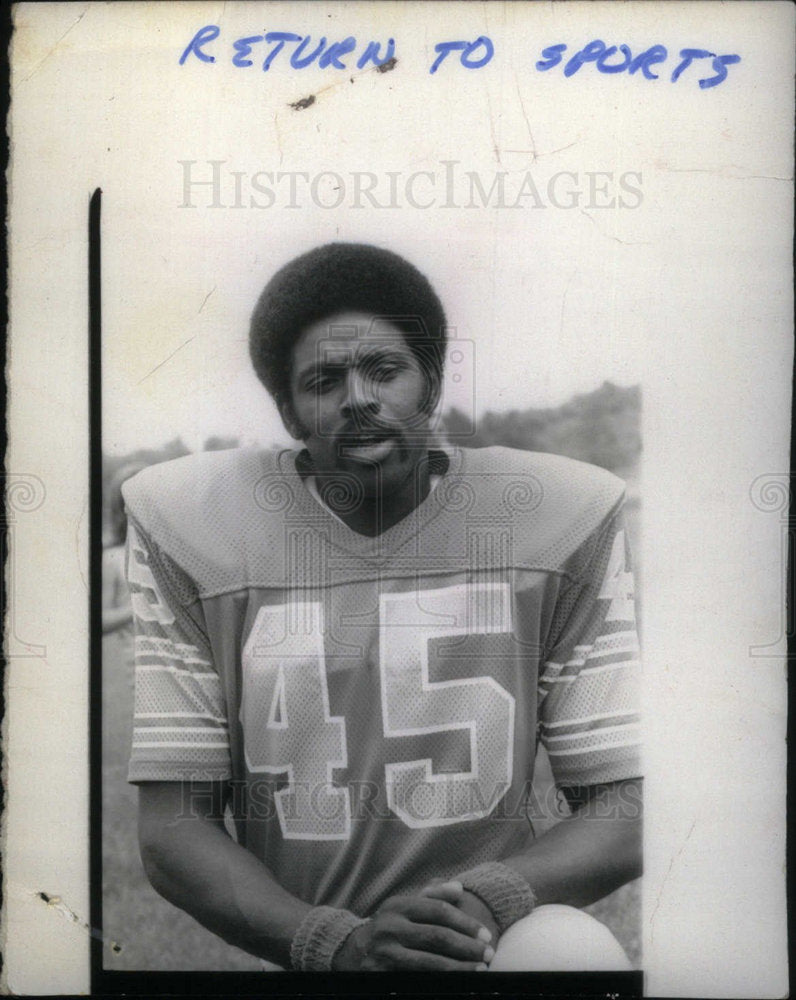 Press Photo Ray Jarvis American football Detroit Lions - Historic Images