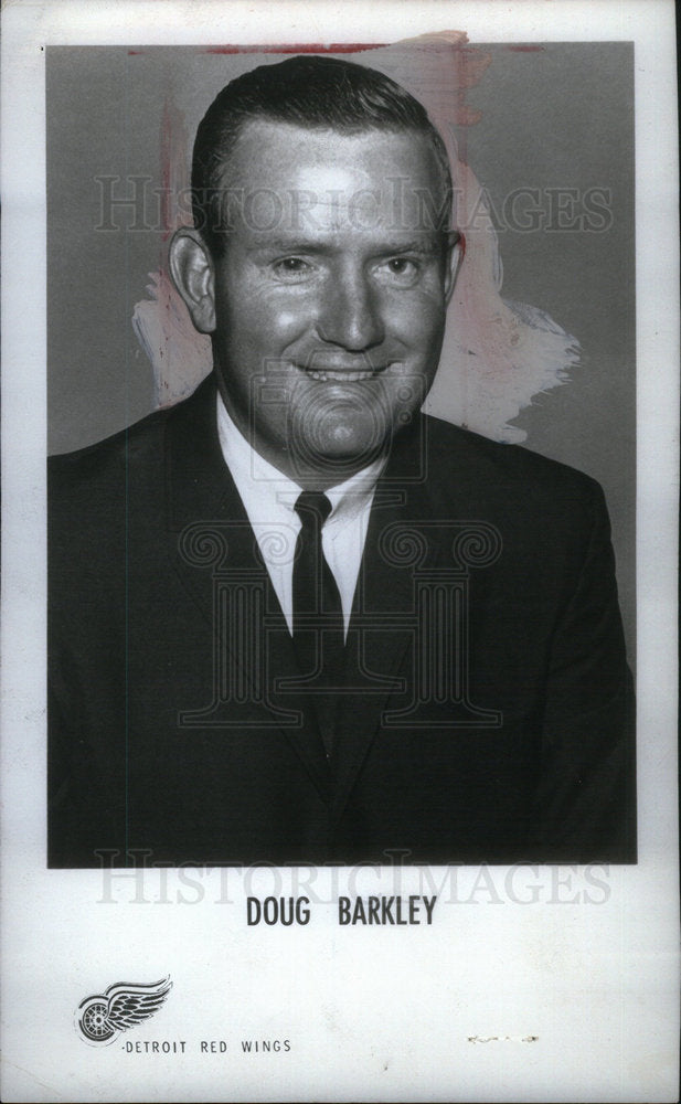 Press Photo Doug Barkley, Red Wings - Historic Images