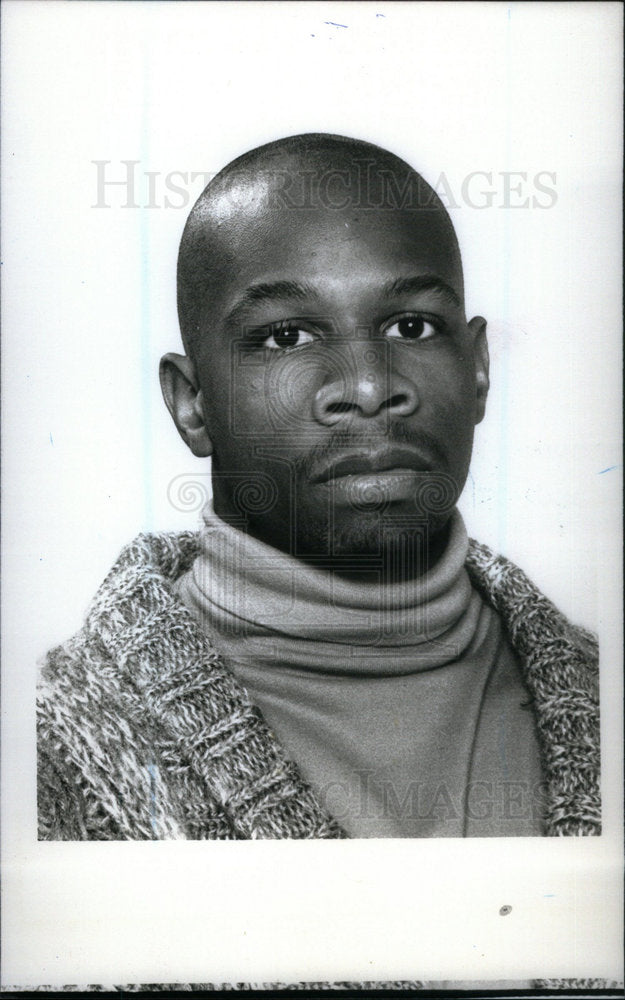 1990 Press Photo Redford High Dujuan Watkins - Historic Images