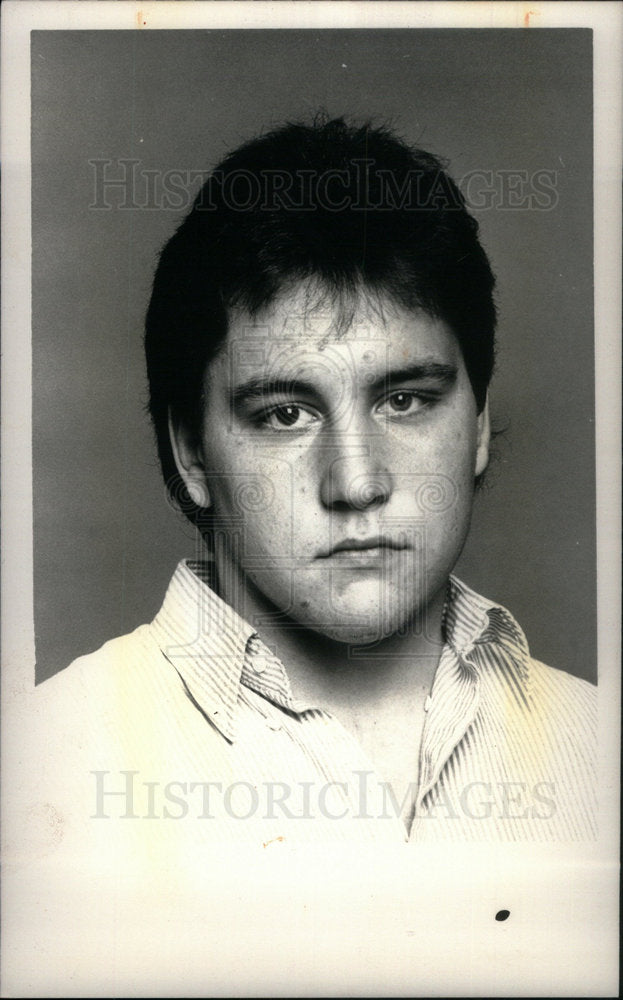 Press Photo Louie Cyr football Warren Lincoln player - Historic Images