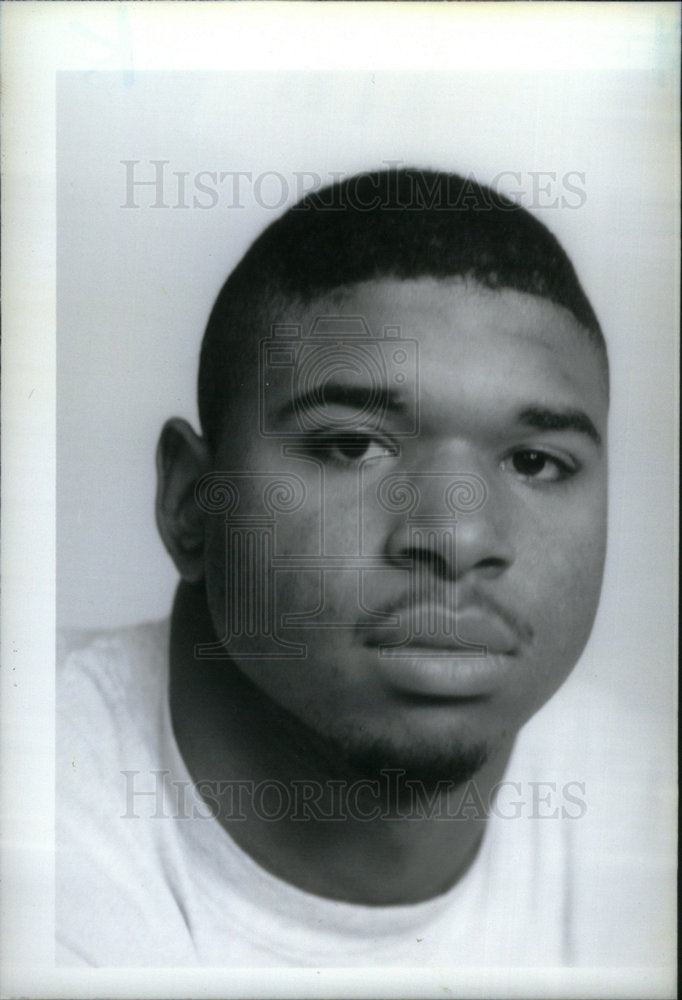 1993 Press Photo Edward Watson football Pontiac player - Historic Images