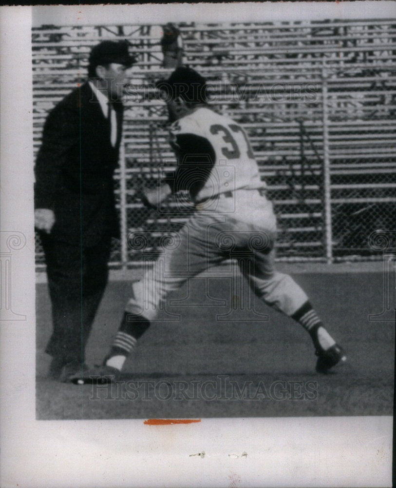 1961 Press Photo Jim Piersall Center Fielder Baseball - Historic Images