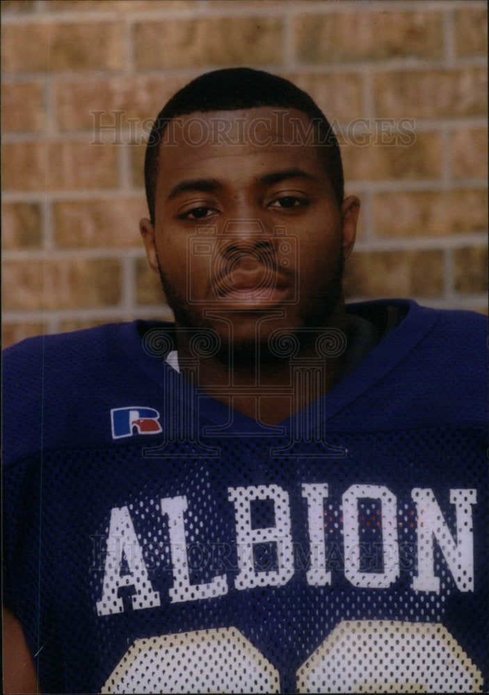 press photo Damon Jones Albion player - Historic Images