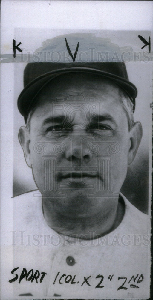 1954 Press Photo Bill Terry Baseball Giants Manager - Historic Images