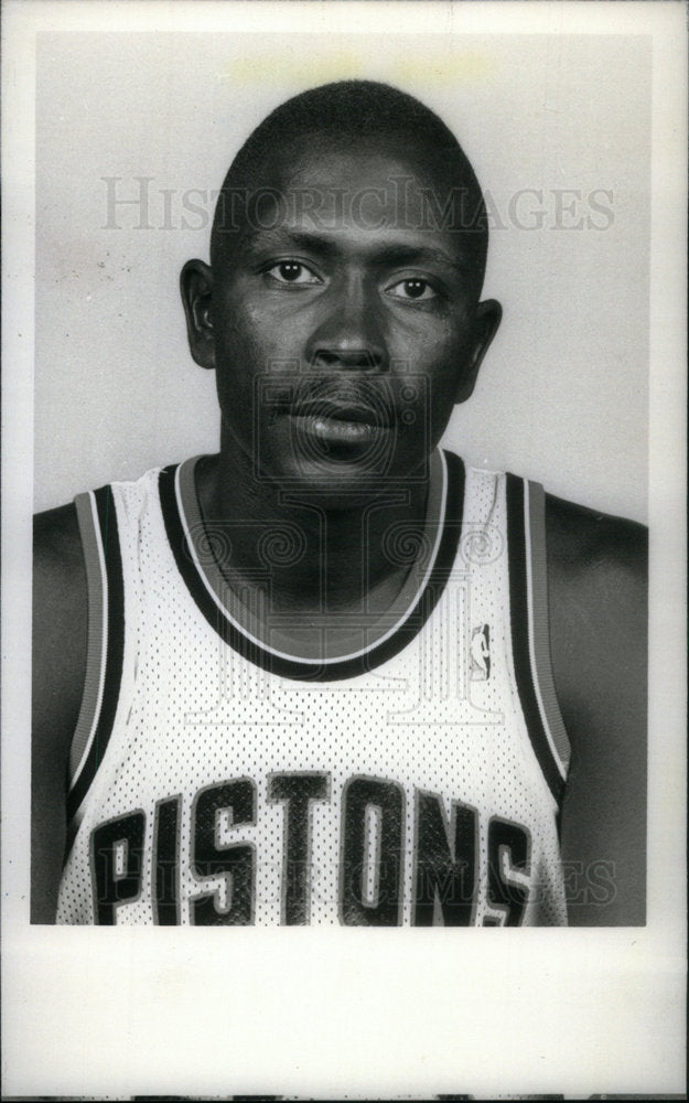 1990 Press Photo Mark Aguirre Detroit Pistons - Historic Images