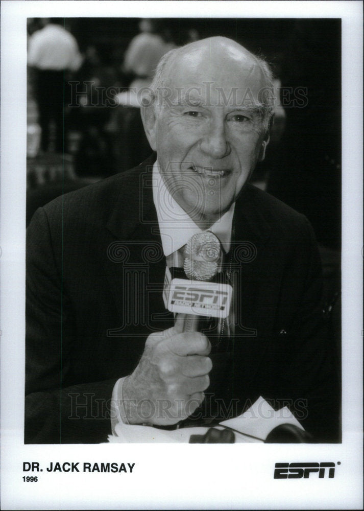 1996 Press Photo Dr. Jack Ramsay ESPN - Historic Images