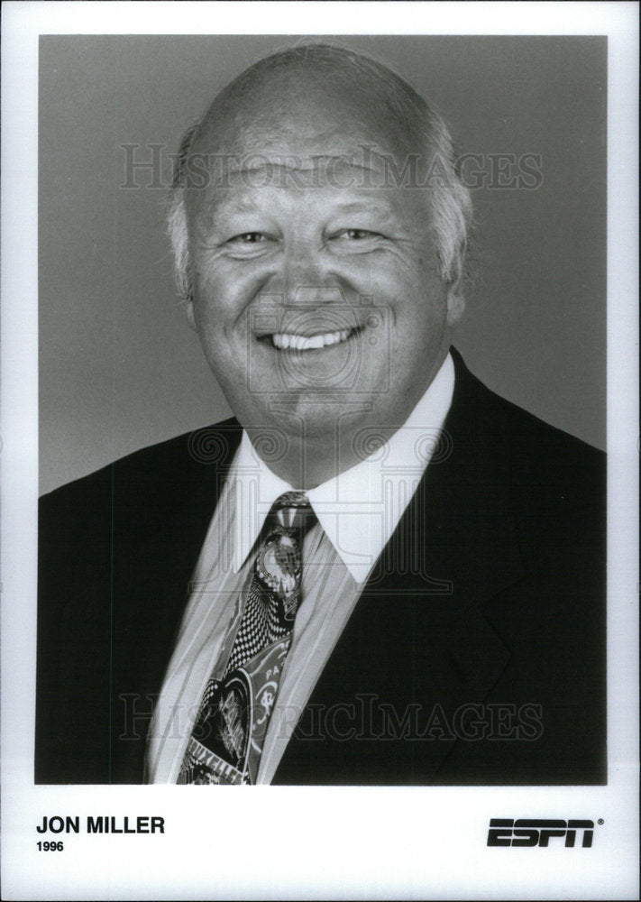 1996 Press Photo Jon Miller,ESPN Broadcaster - Historic Images