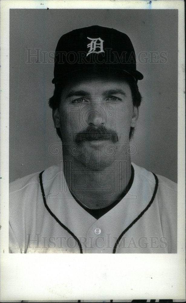 1986 Press Photo Jack Morris,Detroit Tigers pitcher - Historic Images