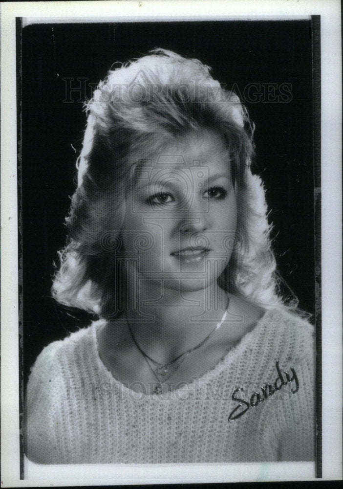 1986 Press Photo Sandy Stroud - Historic Images