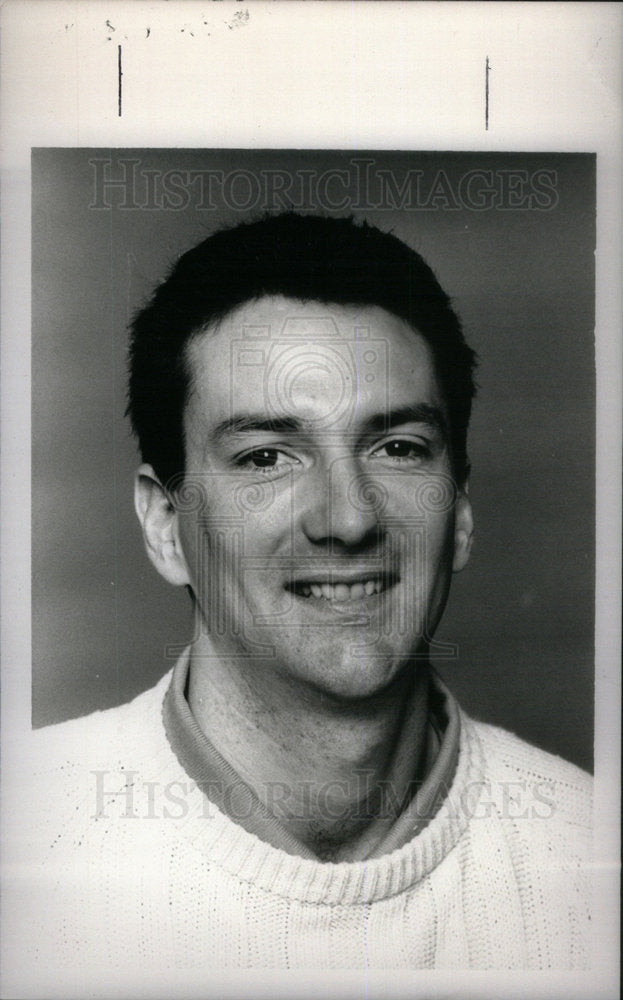 1988 Press Photo Chris Drogosch Basketball Coach - Historic Images