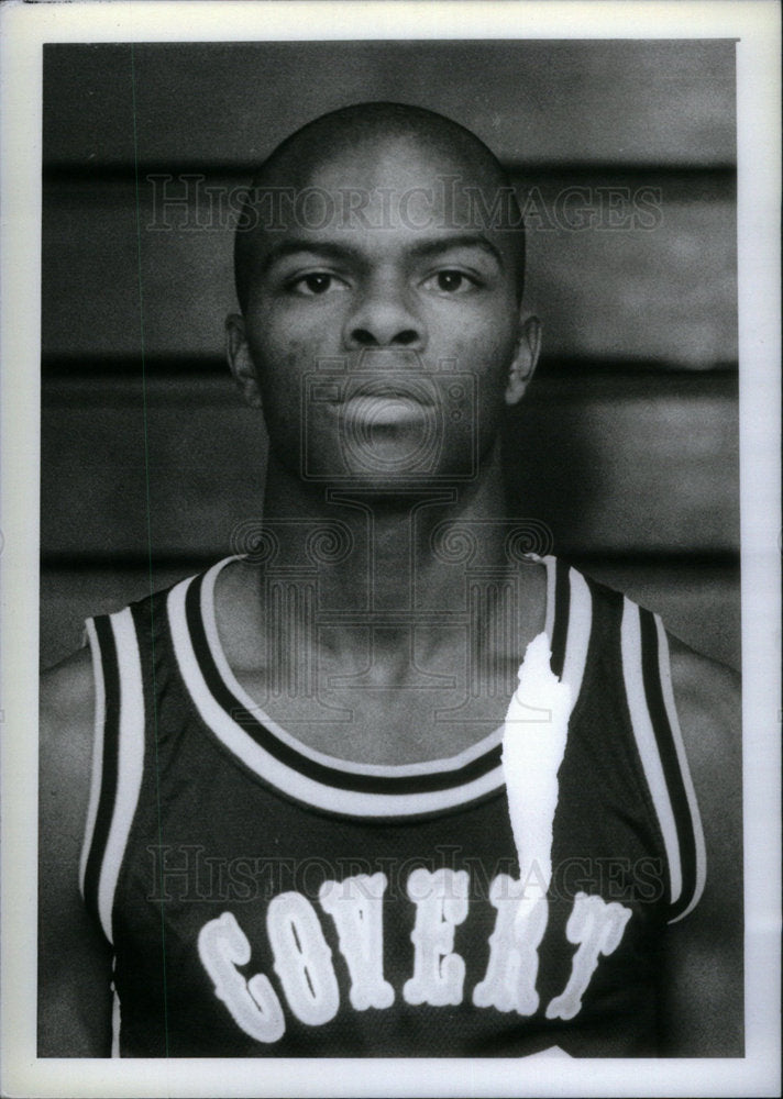 Press Photo Anthony Whitfield  Gulf Coast Basketball - Historic Images