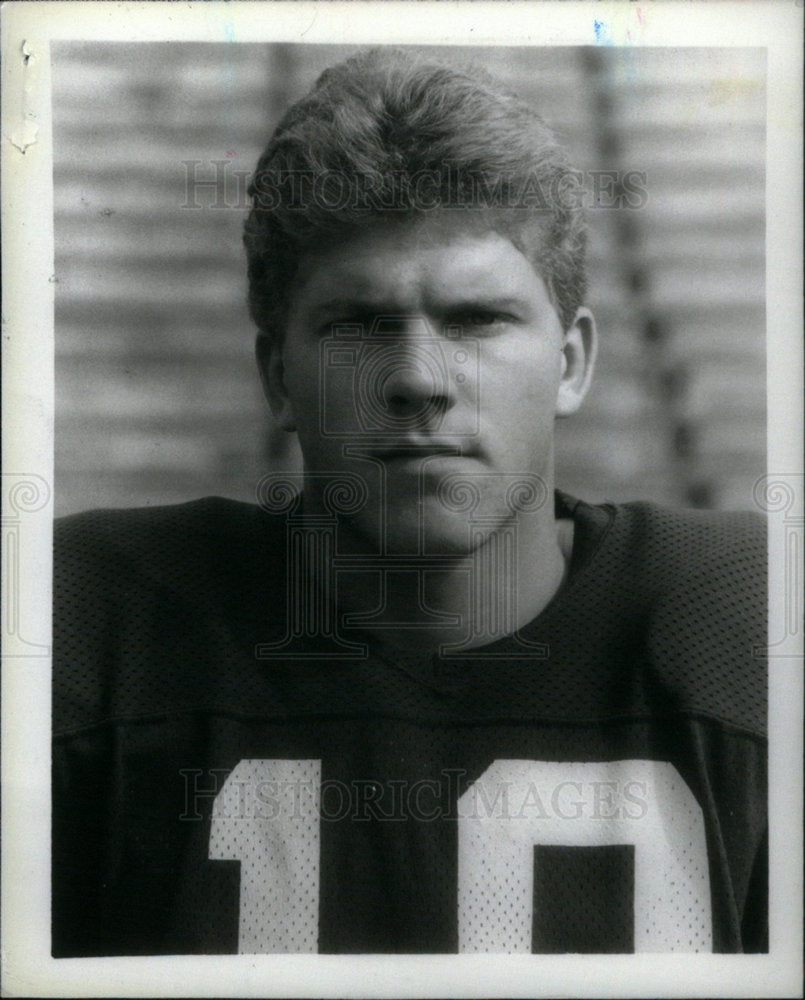 1985 Press Photo Mike Gillette,UM football player - Historic Images