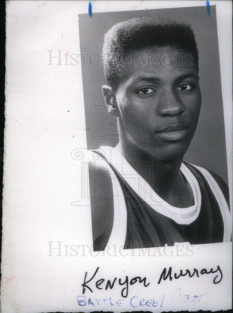 1990 Press Photo Kenyon Murray Central High Basketball - Historic Images