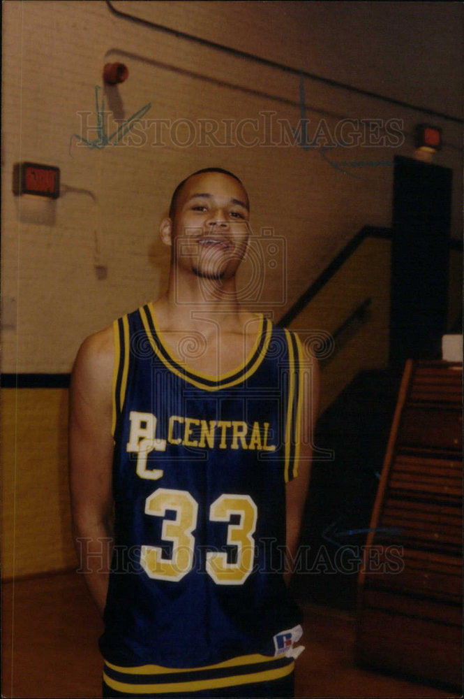 Press Photo Demetrius VanSyckle Battle Creek Central - Historic Images