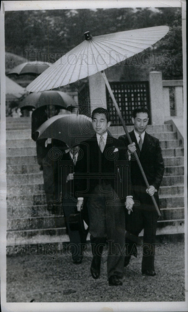 1956 Press Photo Prince Akihito Japan Emperor Taisho - Historic Images