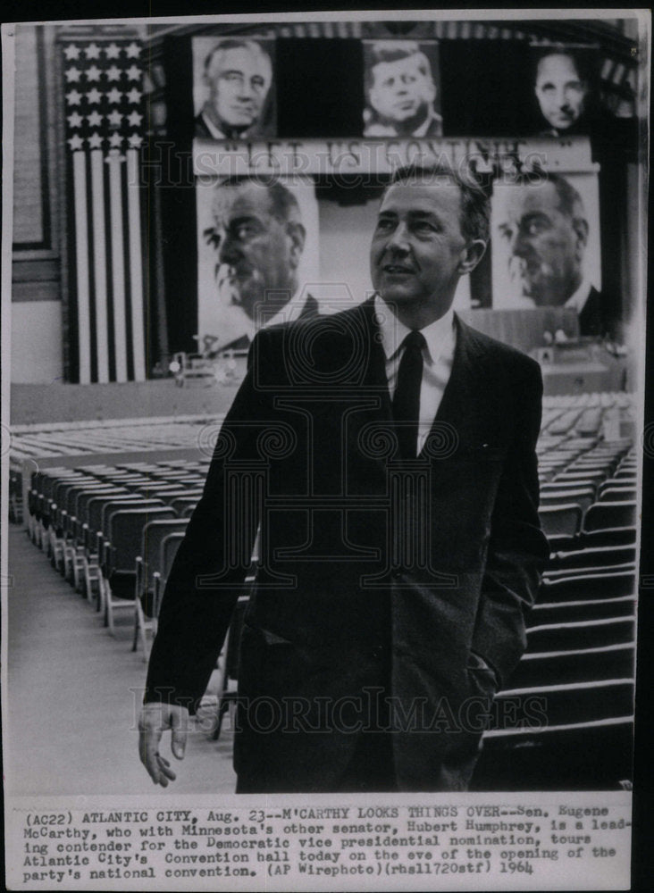 1964 Press Photo Eugene McCarthy Minnesota senator - Historic Images