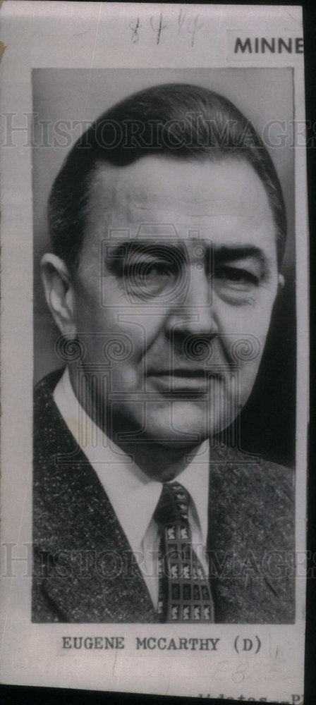 1967 Press Photo Sen. Eugene McCarthy Democrat - Historic Images