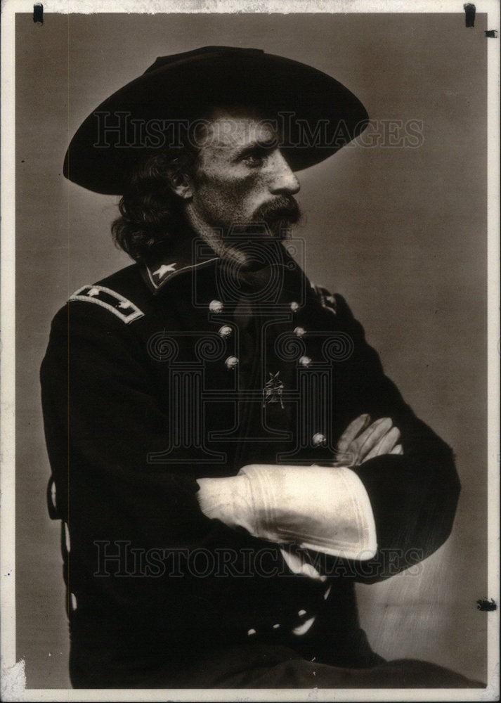 1991 Press Photo George Armstrong Custer Army officer - Historic Images