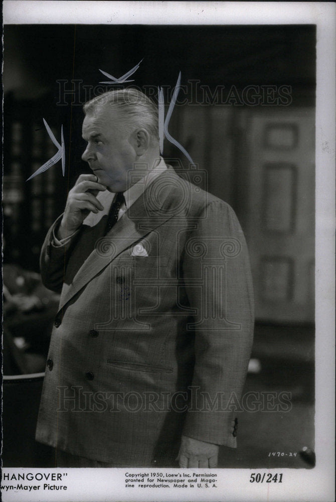 1950 Press Photo Gene Lockhart, Actor - Historic Images