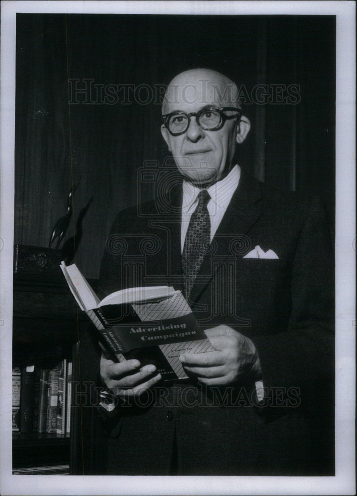 1962 Press Photo C.E. Rickerd Chairman Advertising - Historic Images