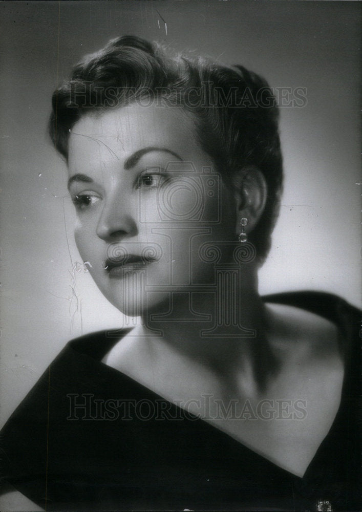 1955 Press Photo Violet Toth Detroit pianist - Historic Images