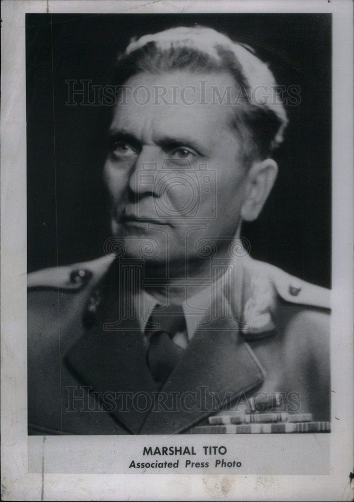 1947 Press Photo Marshal Tito Yugoslav Stateman - Historic Images