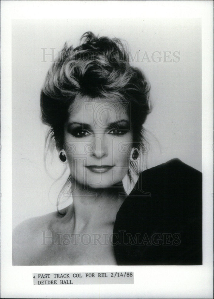 1988 Press Photo Deidre Hall/Actress/Days of Our Lives - Historic Images