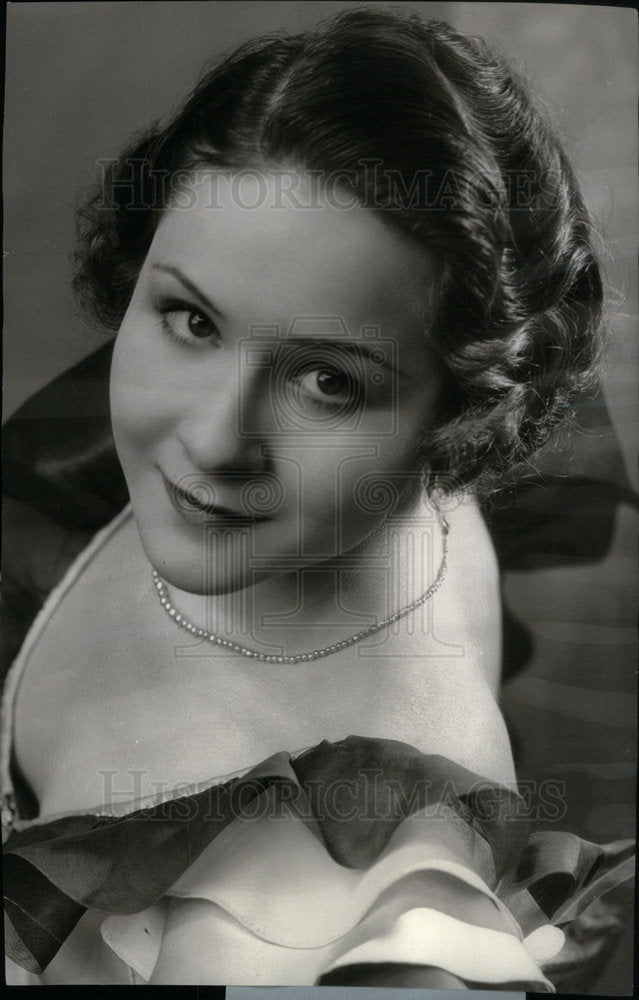 1934 Press Photo Sylvia Froos erstwhile singing star - Historic Images