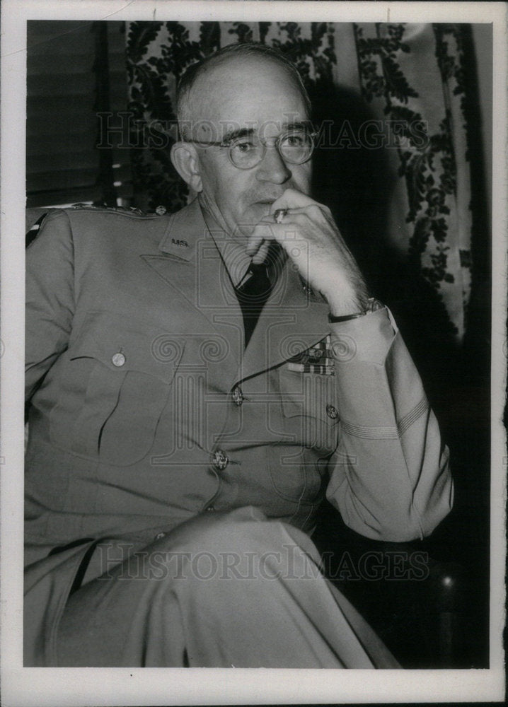 1948 Press Photo Omar Bradley Army Commander - Historic Images