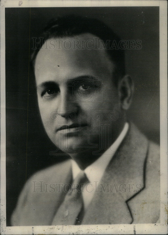 1938 Press Photo Scott Lucas Chairman Illinois Tax - Historic Images