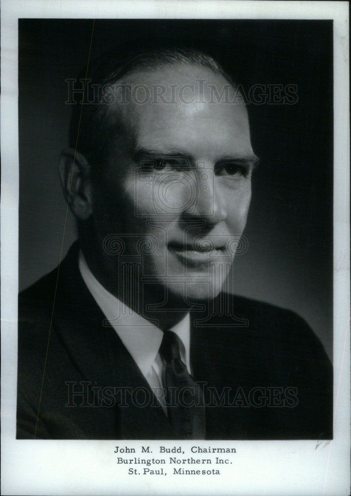 1970 Press Photo Burlington Northern Chairman Budd - Historic Images