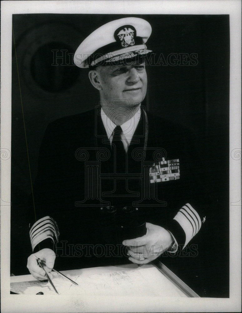 1957 Press Photo Navy Arleigh A Burke - Historic Images