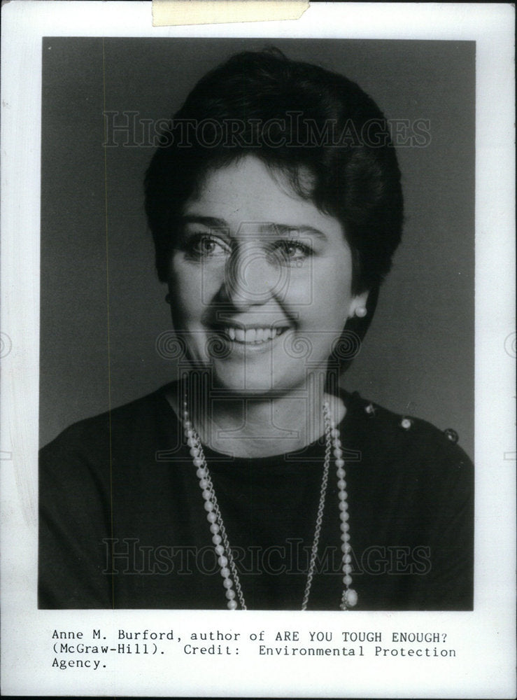 1986 Press Photo Anne M. Burford American Author - Historic Images