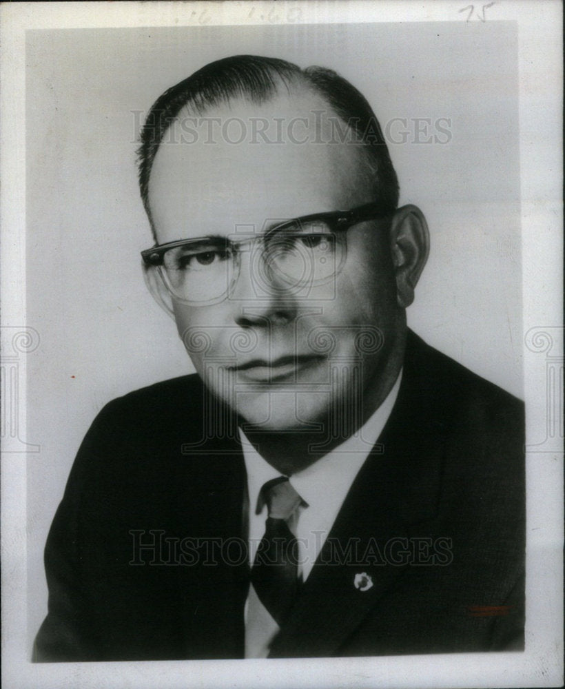 1972 Press Photo James McClary president elect speak - Historic Images