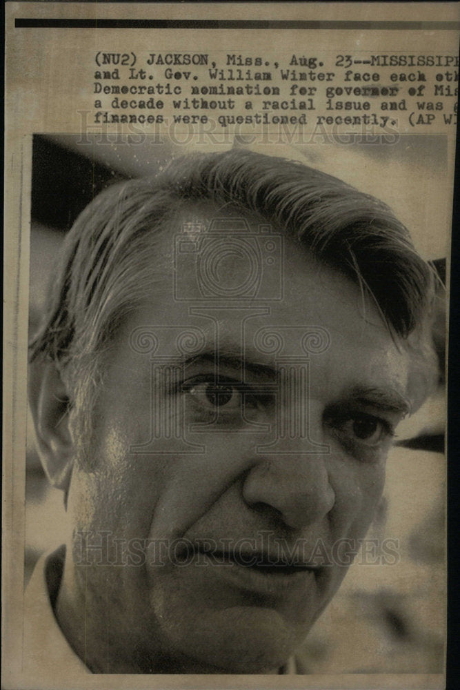 1975 Press Photo Charles Clifton Cliff Finch Governor - Historic Images