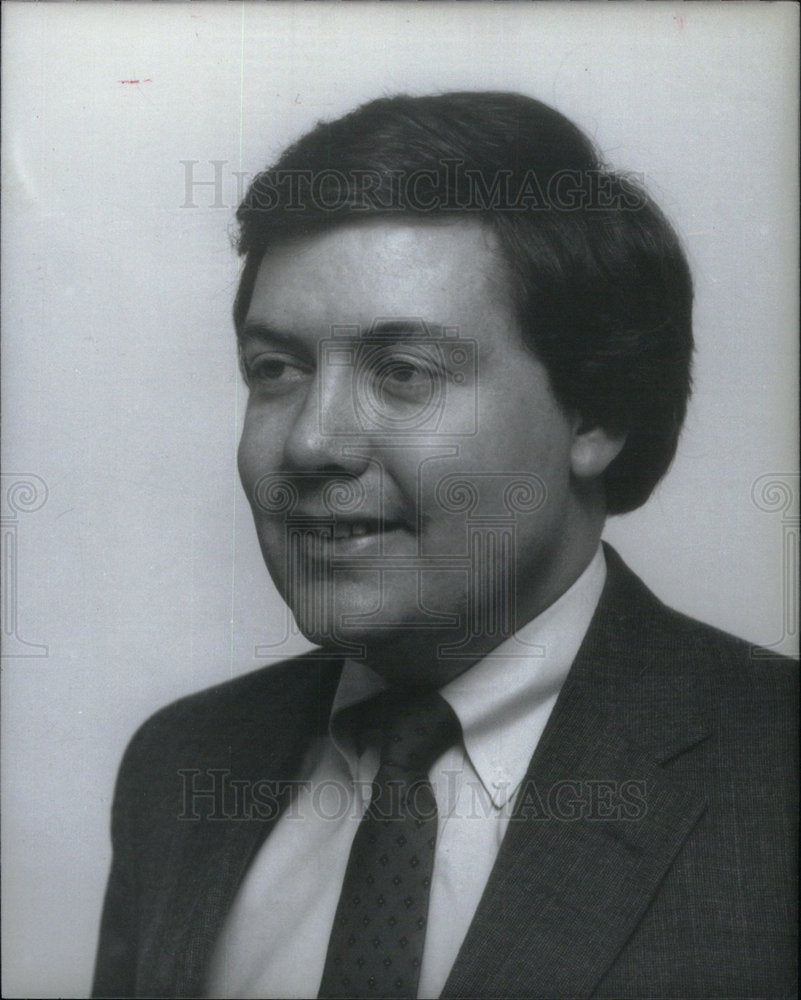 1986 Press Photo Daniel Cillopy Attorney Black White - Historic Images