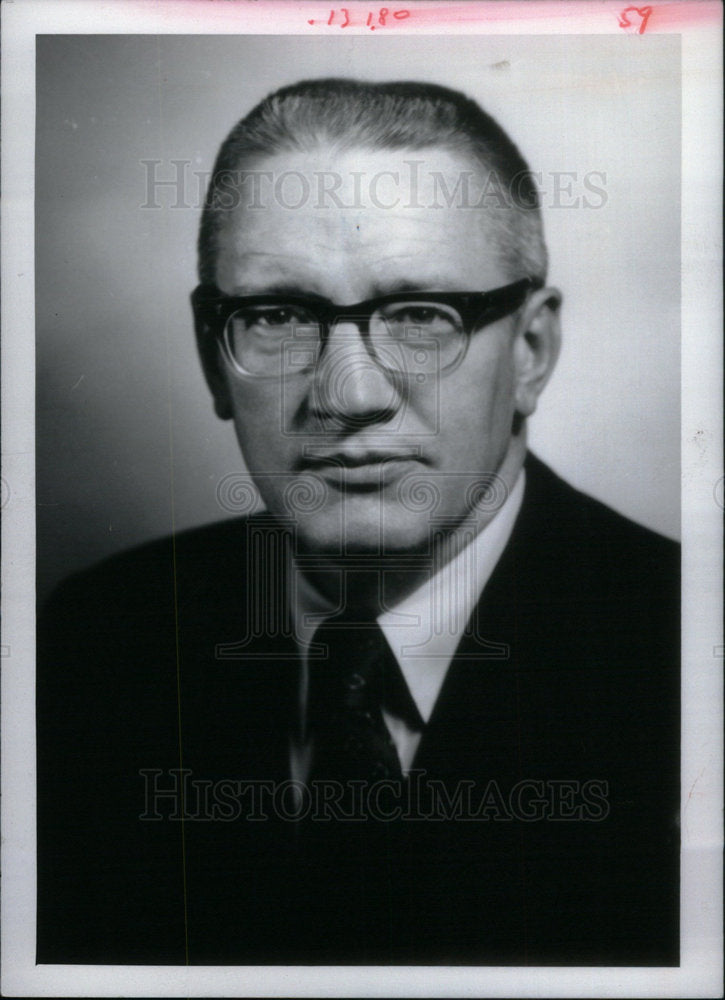 1974 Press Photo Edwin B.McConnell State Court Director - Historic Images