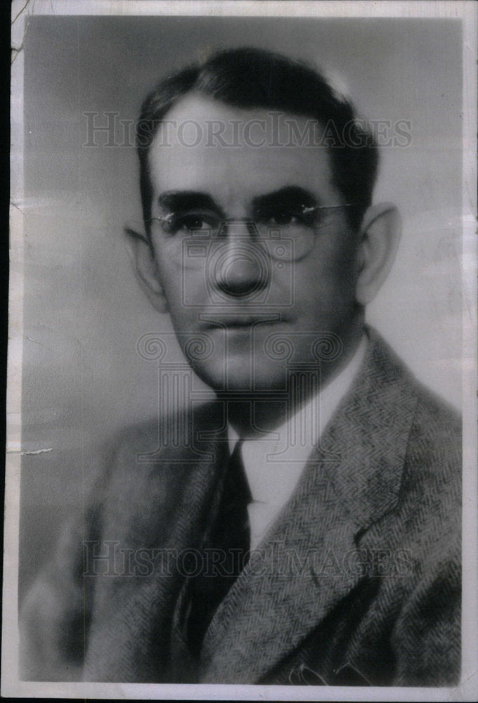 1956 Press Photo Edgar McComb Denver District Attorney - Historic Images