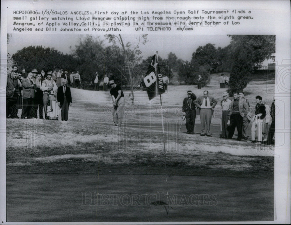 1960 Press Photo LA Golf Tournament Lloyd Mangrum - Historic Images