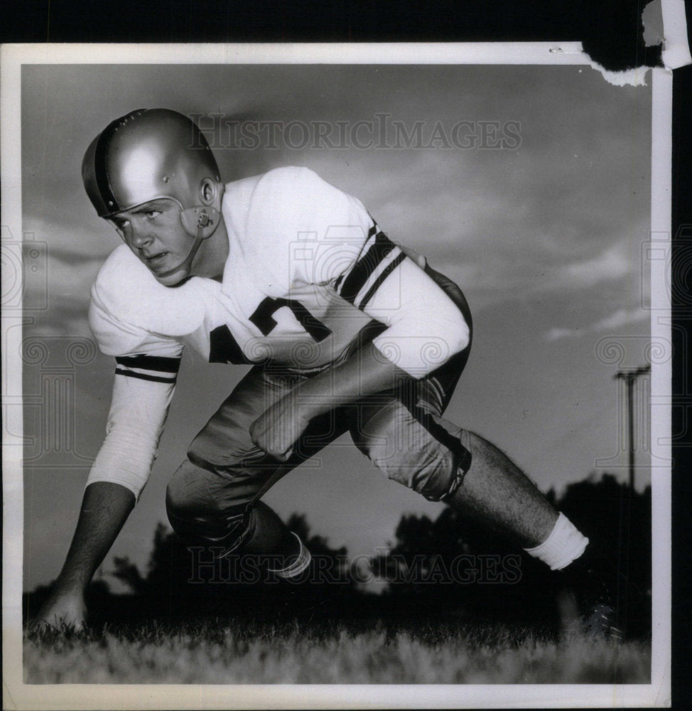 1951 Press Photo Jack Jorgenson Football Junior Tackle - Historic Images