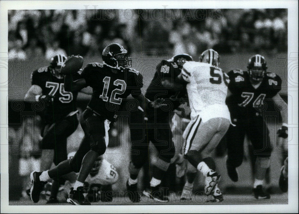 1997 Press Photo Frisman Jackson Quarterback NIU - Historic Images