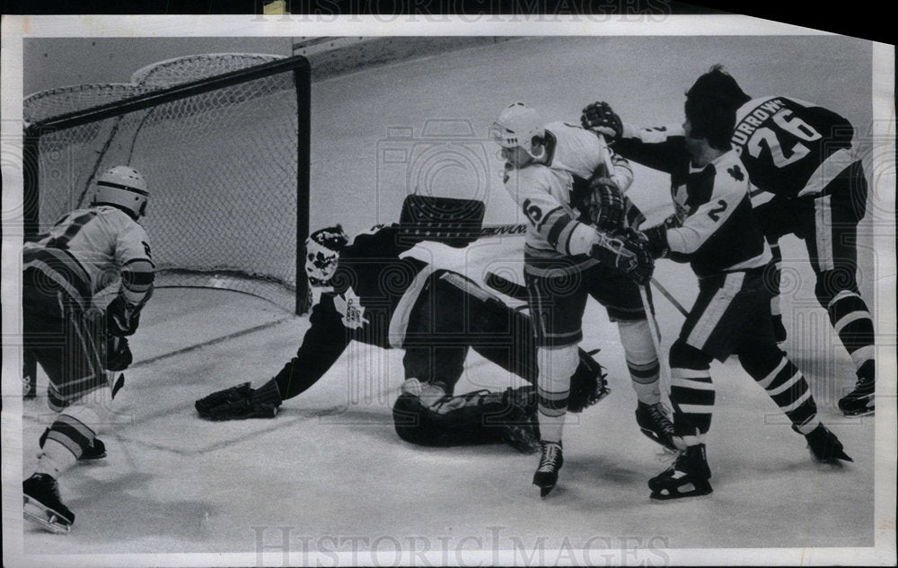 1979 Press Photo Gardner John Van Boxmeer Hockey - Historic Images