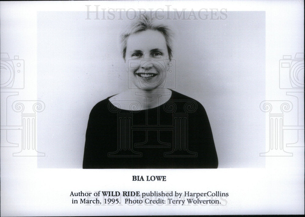 1995 Press Photo Wild Rode Author BIA Lowe - Historic Images