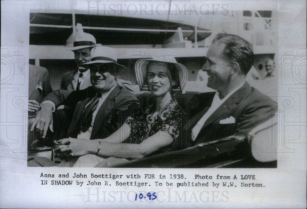 1979 Press Photo Anna John Boettiger Franklin Roosevelt - Historic Images