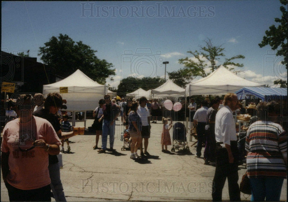 Press Photo Northfield Art Fest Visitors - Historic Images