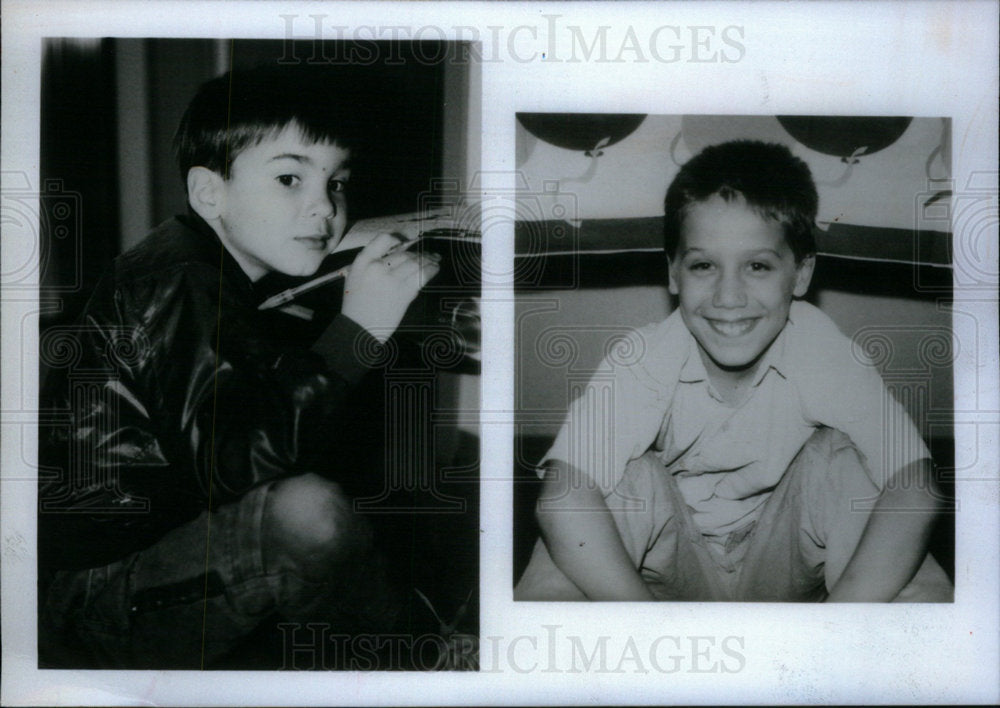 1990 Press Photo Roberto and Heith Adopted Children - Historic Images