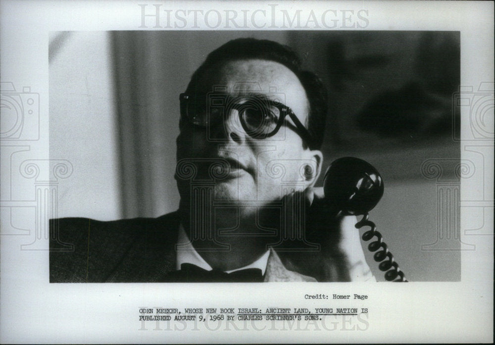 1968 Press Photo Oden Meeker Freelance Author - Historic Images